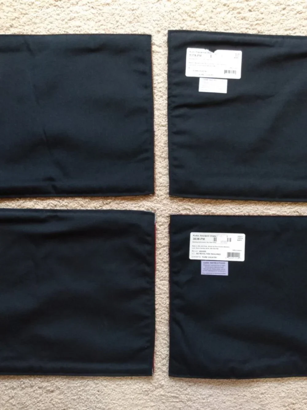 Southwestern Cotton Placemats Set of 4 Kokopelli Geometric Pure Country NWT New